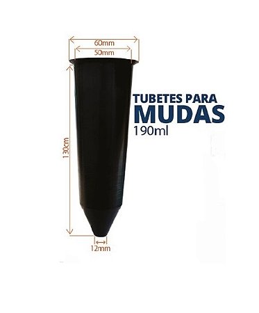 500 Tubetes  de 190ml Sementes Mudas Nativas Café Mogno Etc