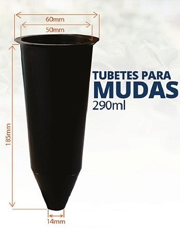 500 Tubetes  de 290ml Sementes Mudas Nativas Café Mogno Etc