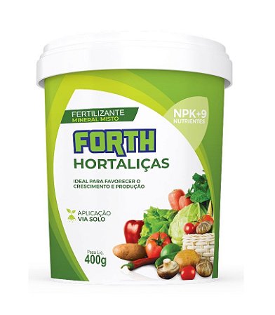 400gr Forth Hortaliças Adubo Fertilizante