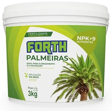 3kg Forth Palmeiras Adubo Fertilizante