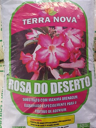 Substrato Terra Nova para Rosa do Deserto