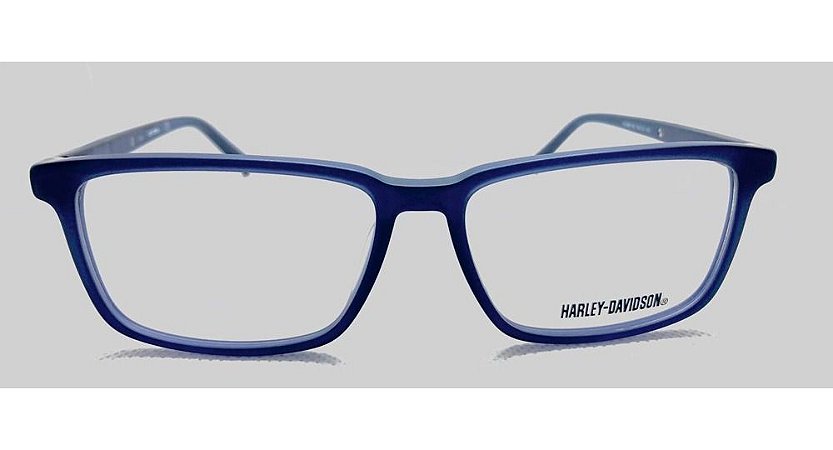 Óculos Armação Harley Davidson Hd868 091 Acetato Azul Escuro