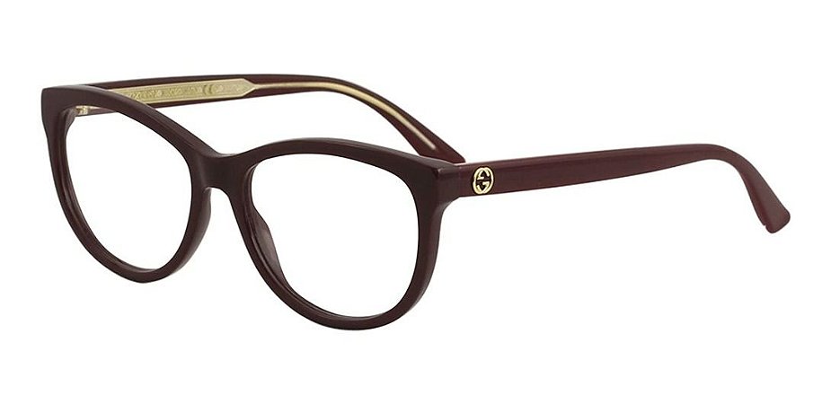 Óculos De Grau Gucci Gg0310o 003 Bordo