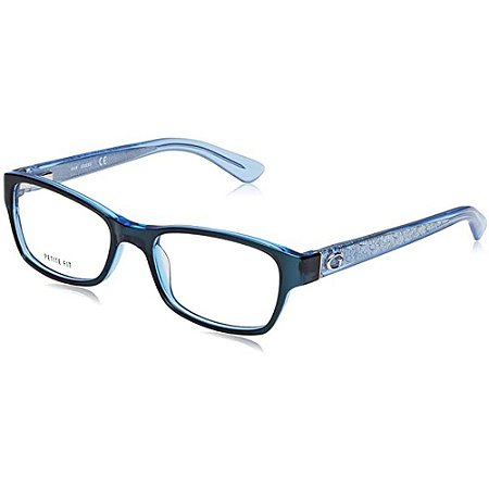 Óculos Armação Guess GU2591 090 Azul  Acetato Feminino