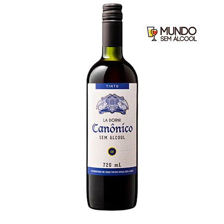 Vinho Canônico Tinto Sem Álcool - La Dorni - Garrafa 720 ml - Brasil