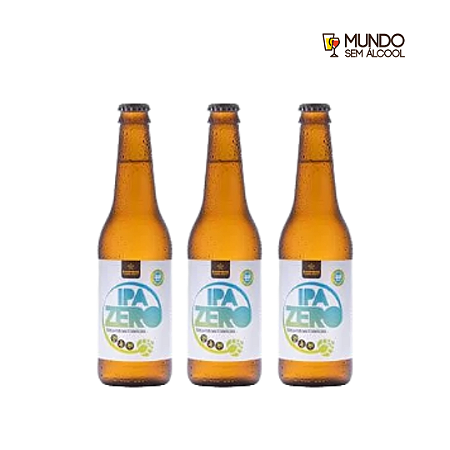 Combo de Cerveja Sem Álcool Artesanal Campinas IPA Zero - 3 UN Long Neck 355 ml - Brasil