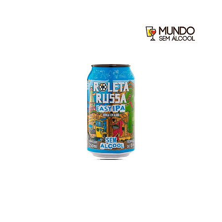 Cerveja Sem Álcool Roleta Russa Easy IPA (Sem Glúten) - Lata 350 ml - Brasil