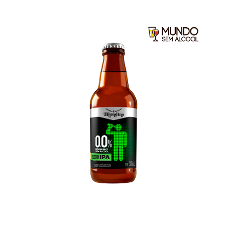 Cerveja Sem Álcool Artesanal Blondine Session IPA - Long Neck 300 ml - Brasil