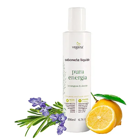 VEGANA SABONETE VEGETAL PURA ENERGIA 200ML