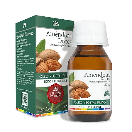 OLEO VEGETAL AMENDOAS DOCES 50ML