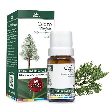 OLEO ESSENCIAL CEDRO VIRGINIA 5ML