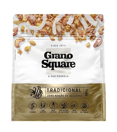 GRANOLA ZERO ACUCAR 200G GRANO SQUARE