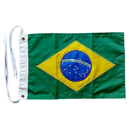 BANDEIRA DO BRASIL 35 X 22 BORDADA ARIELTEK