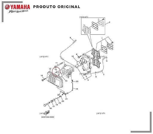 ESPAÇADOR BUCHA (6,2 X 7,8) YAMAHA