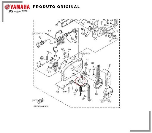 ACABAMENTO DO COMANDO YAMAHA