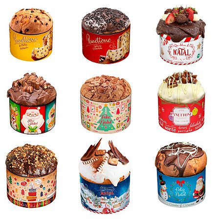 PD89 - Cinta para Panettones Gourmet Natal 400g e 500g - 100 Unidades
