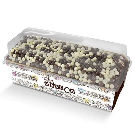 KPPD42 - 25 unidades - Forma para 400g bolo inglês com tampa - PÁSCOA