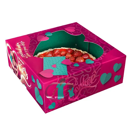 PD66-MAE-25 - 25 unid - Caixa para Torta que cabe Pudim de 1100 ml da Wer