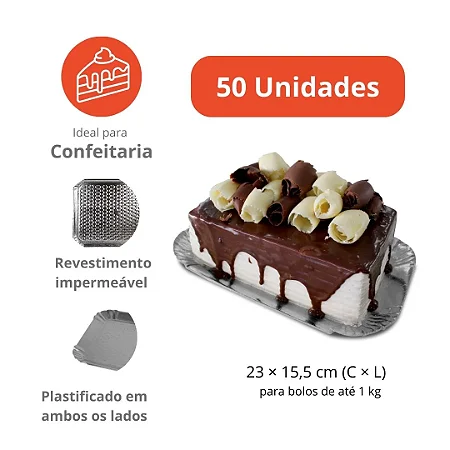 PD216AP - 50 unid - Pratos Reforçados para bolos e tortas de 1 kg