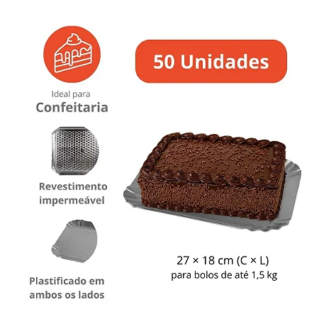 PD217AP - 50 unid - Pratos  Reforçados para bolos e tortas de 1,5 kg
