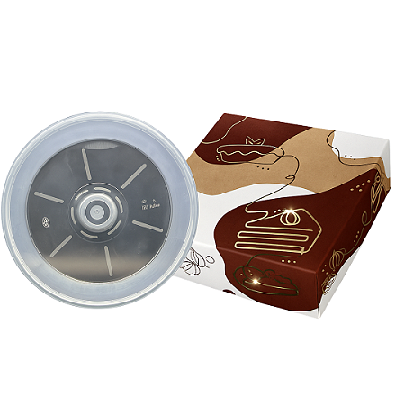 25 unid - Kit Forma para pudim modelo novo forneáveis 1100 ml com a Caixa Premium