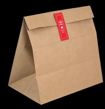 SC02  -200 unid -  Saco Kraft para Delivery Pequeno Liso