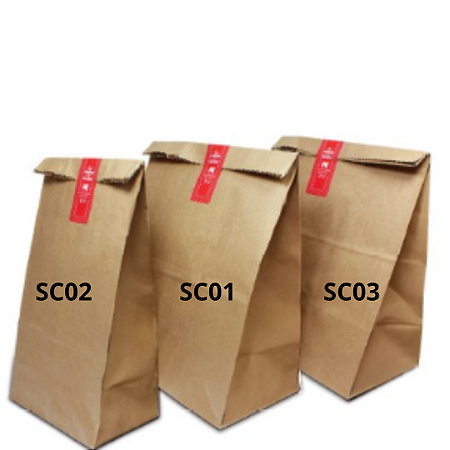 SC02  -200 unid -  Saco Kraft para Delivery Pequeno Liso