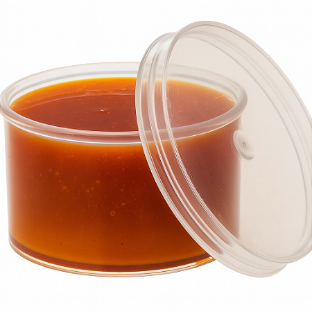 PW-11 - Pote com tampa para calda de pudim fria - vinagrete - glitter - molhos - 20ml - 12 unidades