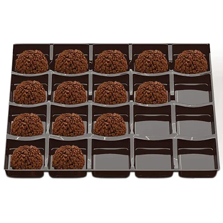 BP04-  25 unid - Berço plástico para docinhos de 20 unidades