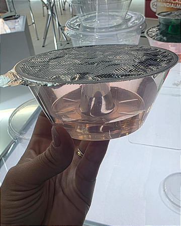 5 un – Forma para Pudim 500ml Forneável com Tampa e Selo de Alumínio Wer
