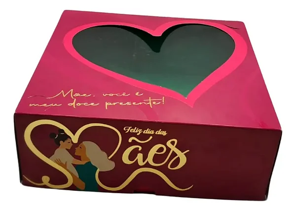 PD66-MAE-24 - 25 unid - Caixa para Torta que cabe Pudim de 1100 ml da Wer