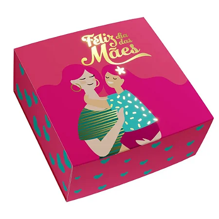 PD121S-23 - 25 unidades - Embalagem para 4 brigadeiros - Dia das Mães
