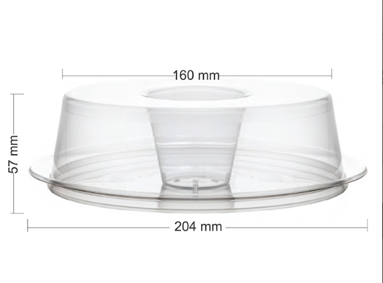 PW53/TWH- NOVO - 50 unid - Forma De Pudim Forneável Wer Atende Celíacos C/ Tampa 1100 ml