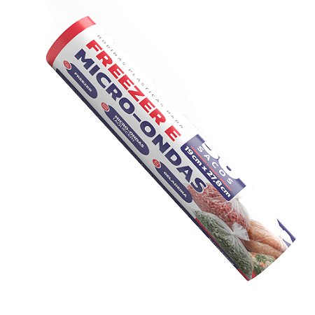 Kit 5 un – Bobina Plástica Picotada 20x30cm para Freezer, Geladeira e Comércio