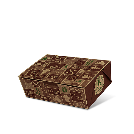 BA1 - 100 unid - Caixa Box antivazamento para comidas diversas média (750ml)