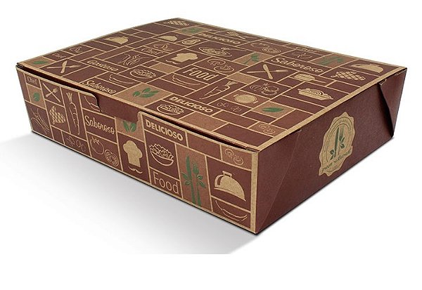 BA2 -100 unid -  Caixa Box antivazamento para comidas diversas grande ( 1500 ml )