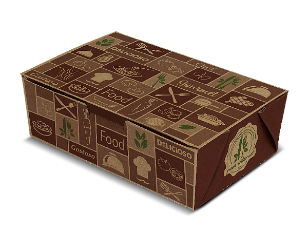 BA3 - 100 unid - Caixa Box antivazamento para comidas diversas pequena  (500 ml )