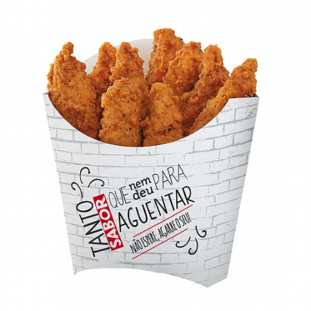 F2 - 100 unid -  Embalagem para batata fritas e pequenas porções padrão