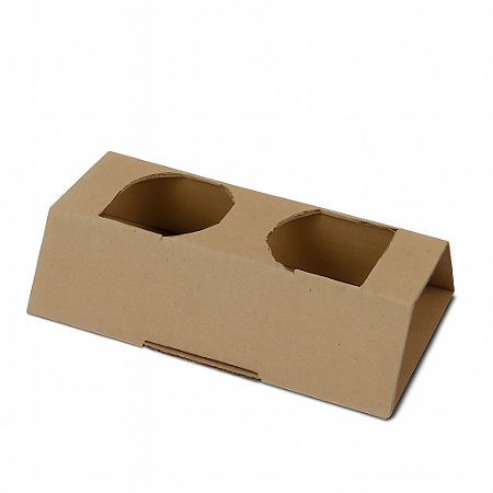 SP02 - 100 unid- Suporte descartável para 2 copos