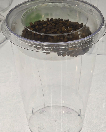 Copo 500 ml + Reta sem furo + Berço separador - Pct 5 unid