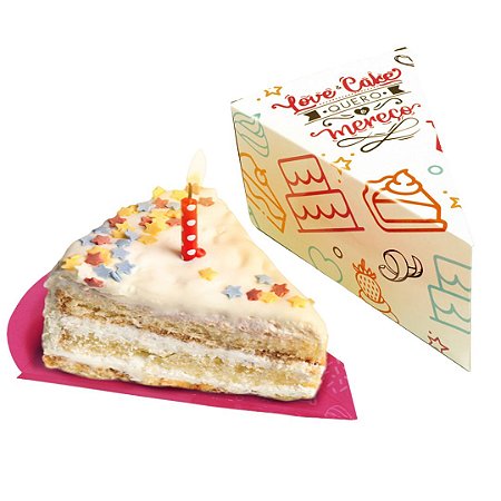 PD113 - 25 unid - Embalagem para fatia de bolo