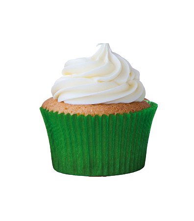 45 unid - Forminha para cupcake verde bandeira N.0