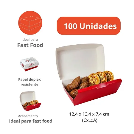 PD202 -100 unid - Caixa Embalagem Combo Multi Uso