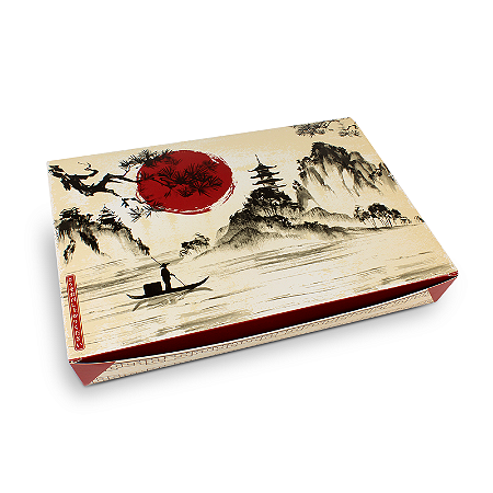 C03 - 100 un – Caixa Box para Combinados de Sushi G