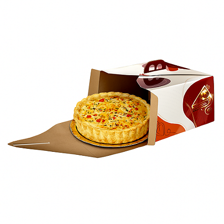 PD23  - 50 unid - Embalagem para bolos em papel kraft de até 1,5 kg