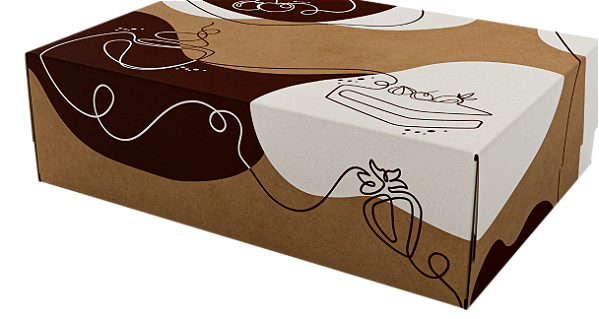 PD28K  - 25 unid - Embalagem para bolos tipo maleta até 4,0 kg