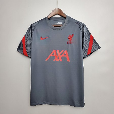 camiseta pre jogo liverpool
