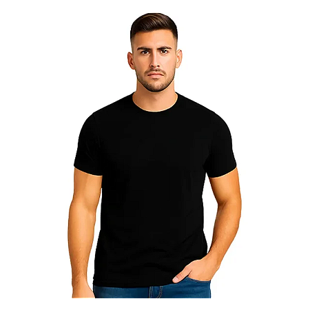 Camiseta masculina Modal 92% modal e 8% elastano