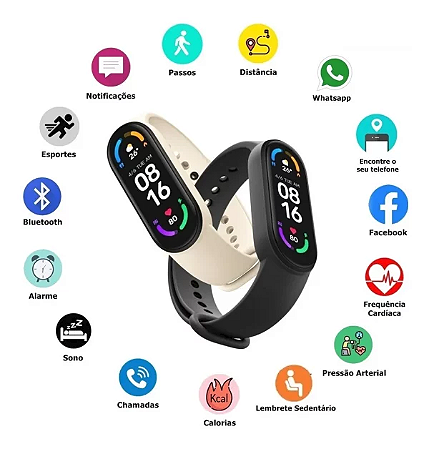 Smartband Bracelete Inteligente Smartband Atacado 32,99$ varejo 43,99$