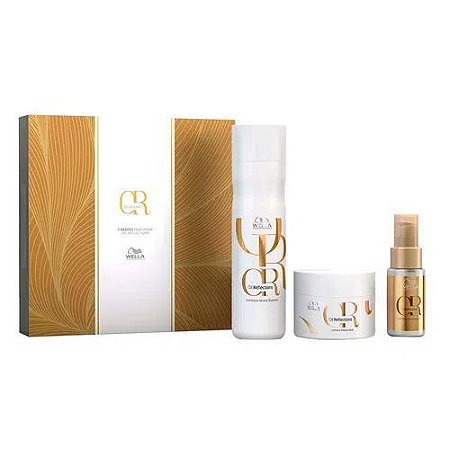 Kit Wella Oil Reflection Shampoo 250ml+Máscara 150ml+Óleo 30ml